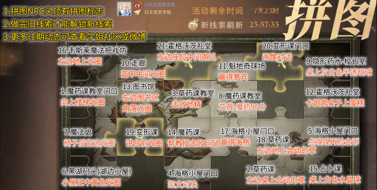找到你呦线索拼图玩法与关卡界面
