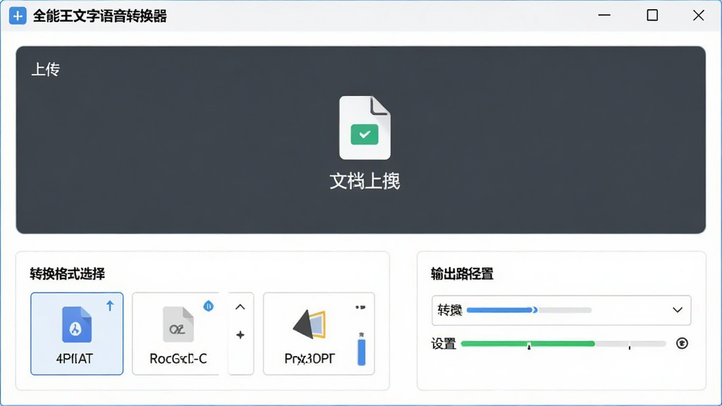 文档格式转换功能界面图,主体为