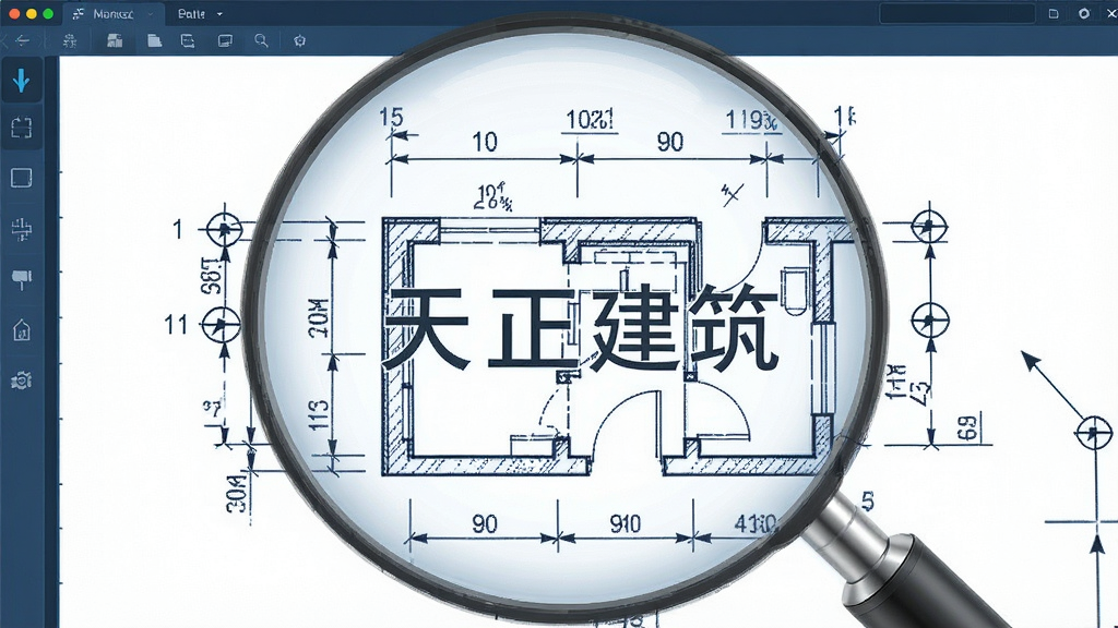 一张展示天正建筑专业标注与符号系统功能的AI生成图片,主体为建筑图纸局部放大视图,布局为图纸中央显示墙体与门窗的尺寸标注、标高符号、轴线编号,排版为局部特写构图,风格为工程蓝图与数字界面结合,细节包含标注文字、箭头、引线、标高三角符号,画面中出现文字“天正建筑”作为水印标识,画质为高清、画面干净、无多余元素
