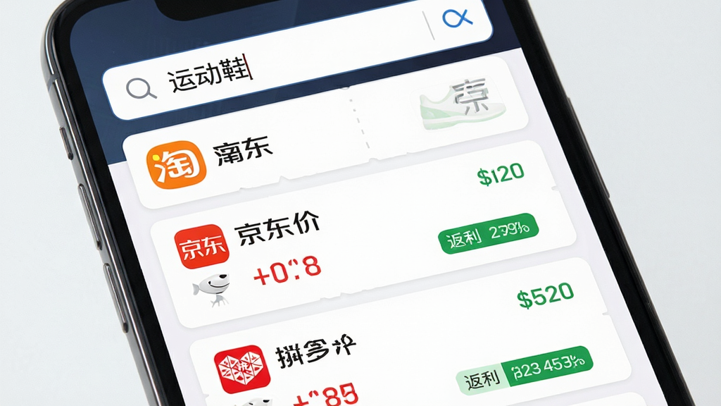 氧券优惠券聚合搜索功能展示图,主体为手机屏幕特写,画面中显示搜索框输入