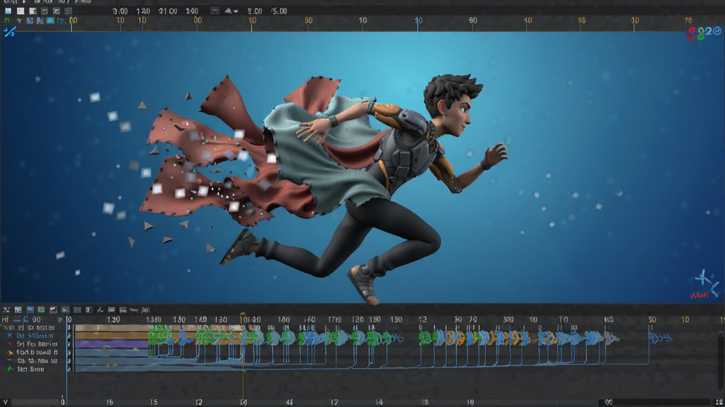һ��չʾ3D MAX�����붯��ѧģ��ĺϳ�ͼ��������һ����ɫģ�����ڱ��ܣ���Χ�в���Ʈ�������ӷ�ɢЧ����ʱ�����ϲ����ؼ�֡������Ϊ������ɫ����񶯸пƼ���ϸ�����������ʸ��壬�ɾ��޶���Ԫ��