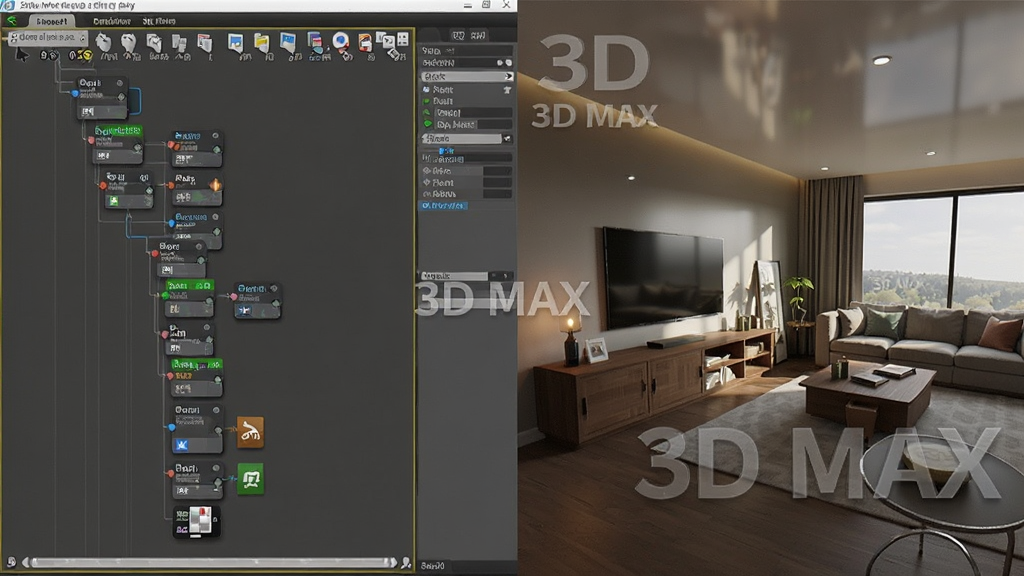 һ��չʾ3D MAX���ʱ༭������Ⱦ����ĶԱ�ͼ������ǽڵ�ʽ���������Ҳ�����Ⱦ��ɵ����ڳ������������б���Ĺ�Ӱ�����ϸ������������дʵ���������ҷ�����ϸ�ڷḻ�����ʸ��壬�ɾ��޶���Ԫ�أ�ͼƬ�д���