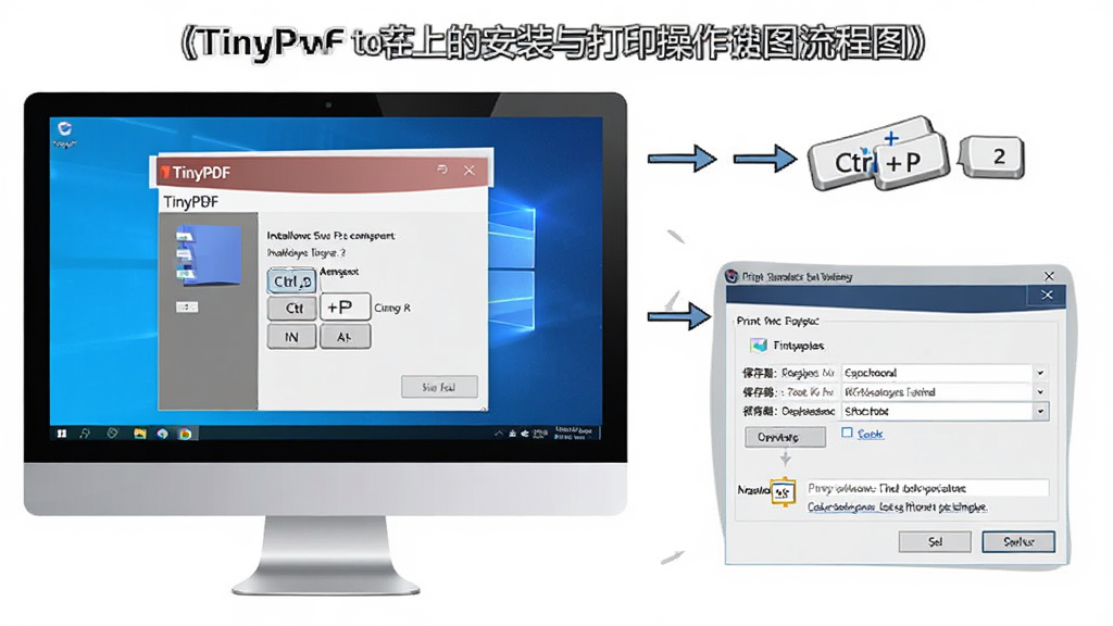 TinyPDF������Windows�����ϵİ�װ���ӡ��������ͼ������Ϊ������Ļ��ʾ��װ�򵼺ʹ�ӡ�Ի��򣬲��ֲַ���չʾ���Ű����������̳�ʾ�⣬ϸ�ڰ�����TinyPDF�����ơ�Ctrl+P����������·�������ʸ���ɾ�