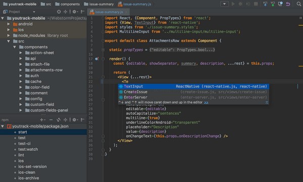 WebStorm 软件界面截图 前端开发