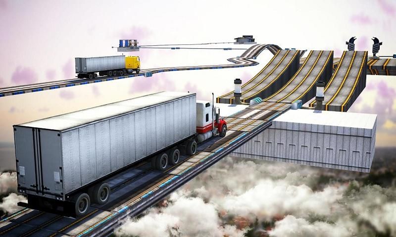 18�ֻ���ģ���ʻ��Ϸ���ĺ��������أ�Impossible 18 Wheeler Truck��