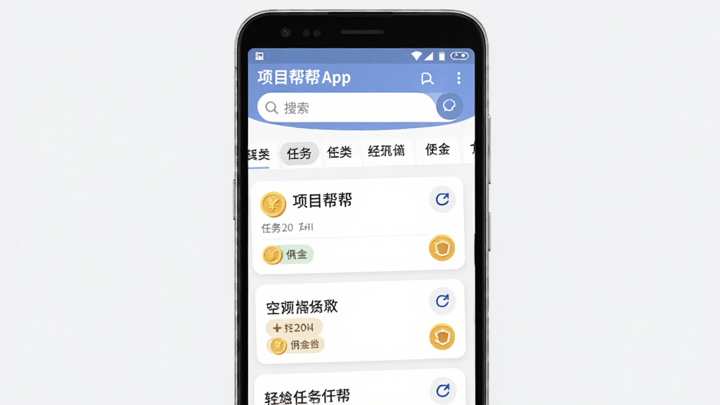 一幅AI生图,画面主体是一部安卓手机,屏幕上显示