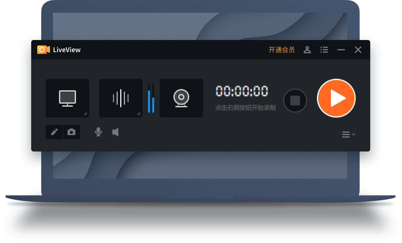 LiveView录屏 安卓版 操作界面