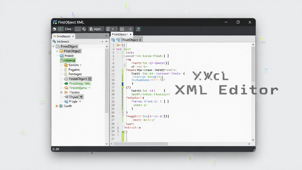 FirstObject XML Editor ����������չʾ������Ϊ�����������������ڣ����ֲ������ҷ����ṹ�����Ϊ���νڵ�Ŀ¼���Ҳ�Ϊ����༭�����Ű��������������Ϊ�ִ���Լ�Ƽ��磬ϸ�ڰ��������﷨��ǡ���ɫ��������ǳ�ұ���������Ϊ���� 2K���ɾ��޶���Ԫ�أ������д����֡�FirstObject XML Editor��