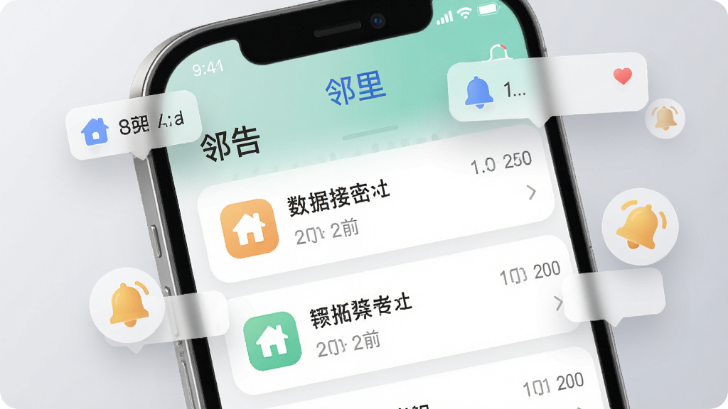 һ���ֻ���Ļ��д����ʾ�����APP�����������б���ÿ���������Сͼ���ʱ���ǩ����Ļ��ΧƯ����֪ͨ���ݺ�����ͼ�ꡣ����Ϊǳ��ɫ���䣬���Ϊ�ִ�UIչʾͼ��ϸ�ڰ��������������Ű��Բ�ǿ�Ƭ�����ʸ��壬�ɾ����޶���Ԫ�ء�