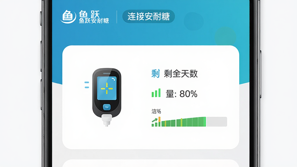 ����Ϊ��Ծ������App���豸����ҳ�棬��������ʾһ����̬Ѫ���Ǵ�������ͼ�꣬�Ա���ʣ�������������ٷֱȡ��ź�ǿ��ָʾ��������Ϊ�豸��Ƭ���У�����Ϊǳ��ɫ���Ű���������ϢһĿ��Ȼ�����Ϊ�����ƶ�Ӧ�ý���չʾ��ϸ�ڰ�������Ծ�����ǡ����ֱ�ʶ���������ͺš�����״̬��ǩ�����ʸ��塢�ɾ����޶���Ԫ��