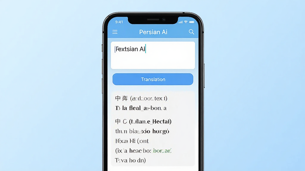 һ��չʾ Persian Ai ����������ֻ�����ͼ������������һ���ִ������ֻ�����Ļ��ʾ Persian Ai Ӧ�õ������棬�����ı�����򡢷��밴ť�Լ��в�˫��������򡣱���Ϊ����ǳ��ɫ���䣬������¿Ƽ��У�ϸ�����������ʸɾ��޶���Ԫ�أ����������֣������Ű���У��ʺ���Ϊ��������վԤ��ͼ��