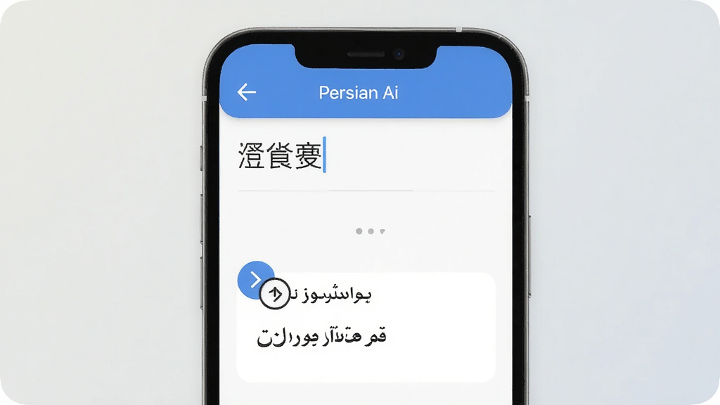 һ��չʾ Persian Ai ˫���빦�ܵĽ����ͼ���ͼƬ���������ֻ���Ļ��ʾ���������Ͳ�˹��������������ɾ����࣬���з����ͷͼ�ꡣ����Ϊ���ǳɫ������Լ���񣬻����������޶���װ��Ԫ�ء�