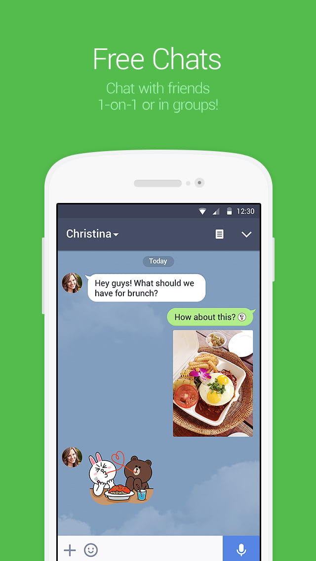 连我LINE 安卓版 聊天界面截图
