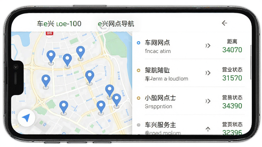 ��e�˷������㵼�����棬�ֻ���Ļ��ʾ��ͼ�͸��������б�����ͼ���ж����ǵ㣬�б���ʾ�������ơ������Ӫҵ״̬������Ϊ��ɫ������Ϊ���·����������ˬֱ�ۣ�ϸ�ڰ���������ͷ�;����ע�����ʸ��壬�ɾ����޶���Ԫ��