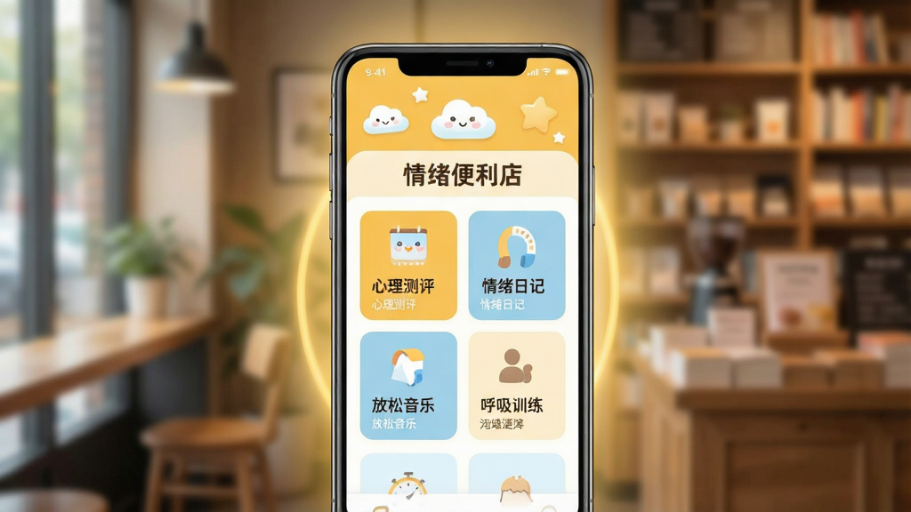 һ����ܰ���������ֻ�Ӧ�ý���չʾͼ������������һ�������ֻ�����Ļ����ʾ�š����������ꡱAPP�������棬������ů��ɫ��ǳ��ɫΪ��ɫ���������пɰ����ƶ������ͼ�꣬�м����������������������ռǡ��������֡�����ѵ���ȹ��ܿ�Ƭ���ֻ���Χ��������͵�ů�⣬������ģ���Ŀ��ȹݻ���곡����������������ů����ƽ��UI��ƣ����ʸ��壬�ɾ����࣬�޶���Ԫ��