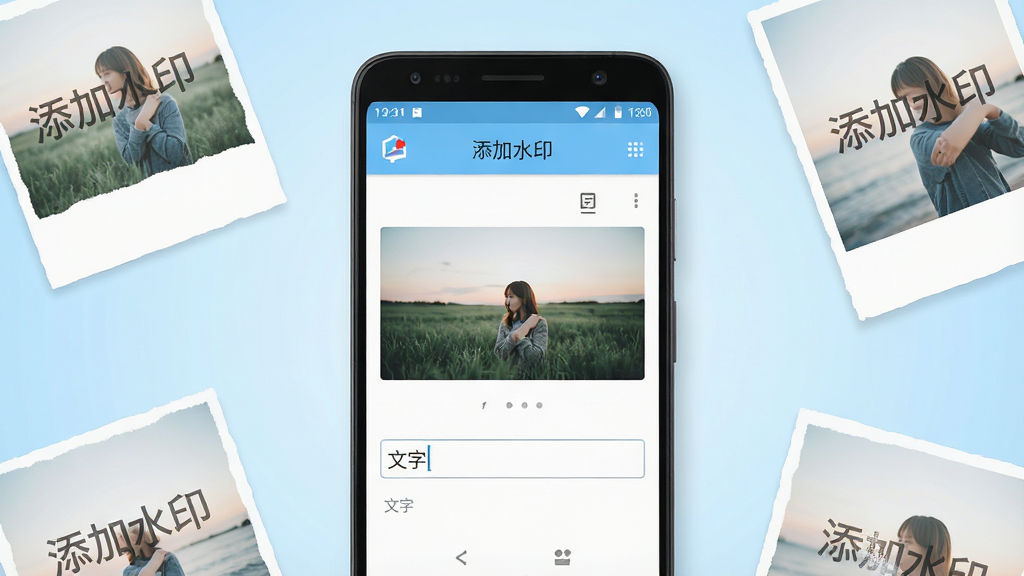 һ�Ÿɾ������ֻ�Ӧ�ý���չʾͼ������������һ����׿�ֻ����ֻ���Ļ����ʾ�š�����ˮӡ�������Ĳ������棬��������ͼƬԤ���������������򣬱����ǵ���ɫ���䣬��Χɢ���ż��Ŵ���ˮӡ��ʾ����Ƭ�������������������Ű���У������������޶���Ԫ�ء�