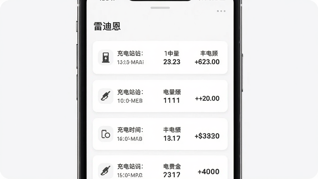 画面展示一个简洁的订单列表页面,页面顶部显示