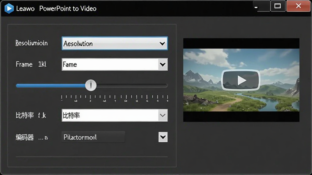 Leawo PowerPoint to Video ����������壬������һ�����ô����ڰ����ֱ��������˵���֡�ʻ��顢����������򡢱�����ѡ��Ҳ�����ƵԤ��С���ڣ����Ϊרҵ���߷磬ϸ�ڰ�����ֵ�̶ȡ�ѡ���ǩ�����������ɾ����޶���Ԫ��