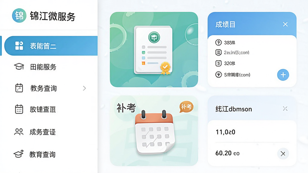 ����Ϊ������΢����Ӧ���ڽ����ѯҳ�棬����Ϊ���·������Ű������ʾ���ܲ˵��Ҳ�չʾ�ɼ���Ƭ�����Ϊ����У԰�磬ϸ�ڰ����ɼ���ͼ�ꡢ������ǩ������Ԫ�أ����ʸ���ɾ��޶���Ԫ��