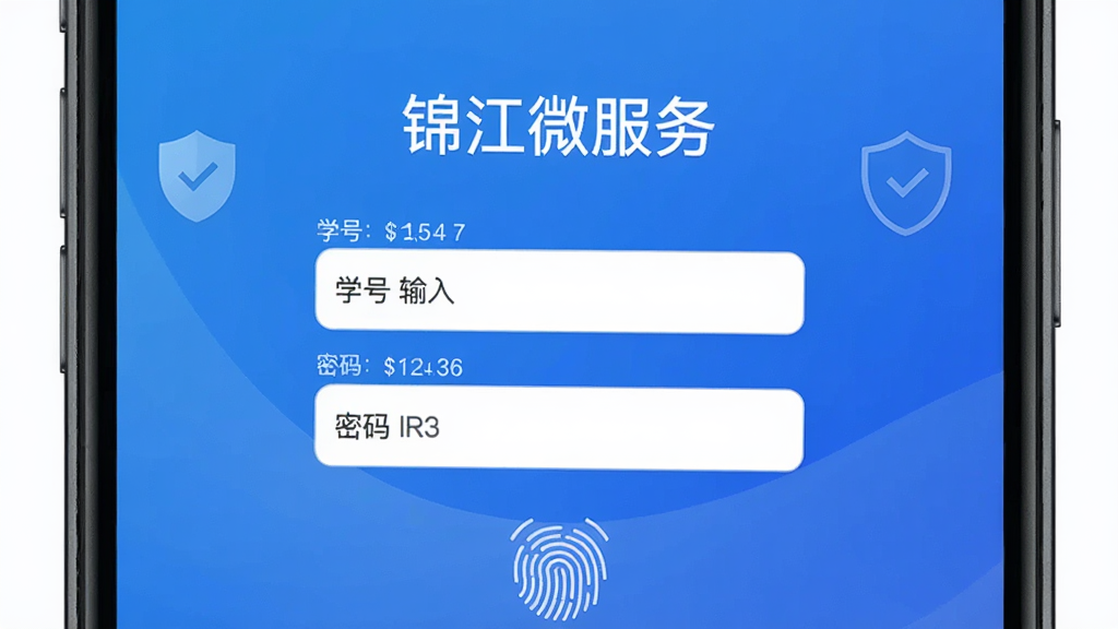����Ϊ�ֻ���Ļ��ʾ������΢���񡱵�¼���棬����Ϊ���ж��룬�Ű����ѧ������������򣬷��Ϊ��Լ����磬ϸ�ڰ������ư�ȫͼ�ꡢָ��ʶ��ť����ɫ���䱳�������ʸ���ɾ��޶���Ԫ��
