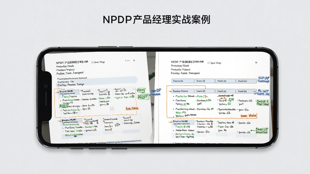 NPDP��Ʒ����ʵս����ҳ�棬�ֻ���Ļչʾ��Ʒ�����ĵ���specģ��ʾ��������Ϊǳ��ɫ���������רҵ��ϸ���ϳ����ĵ��ṹ���ע�������������޶���Ԫ��