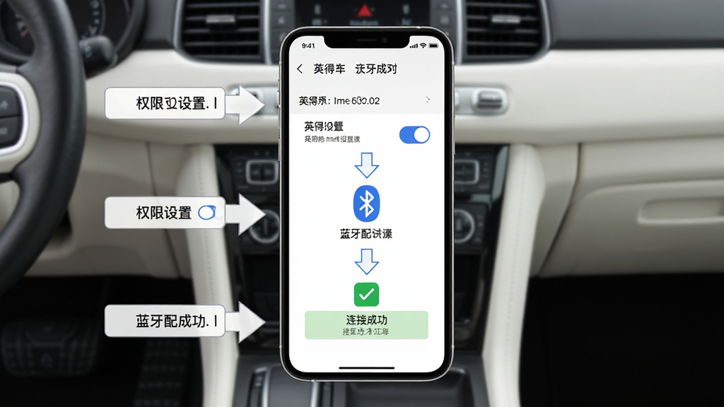 Ӣ�ö�APPʹ�ý̳�ʾ��ͼ������չʾ�ֻ���Ļ�ϵ�Ȩ��������������Բ��裬����Ϊ���ĳ����п�̨������Ϊ�ֻ����С������ͷָ����Ļ���Ű�Ϊ���ϵ����������̣����Ϊ��ƽ����ѧ�磬ϸ�ڰ���Ȩ�޿��ء�����ͼ�ꡢ���ӳɹ���ʾ�������������ɾ����޶���Ԫ��