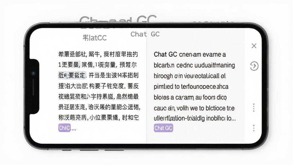 һ��չʾ Chat GC �ı��������Ľ�ͼ���ͼ���������ֻ���ĻΪ���壬��Ļ����ʾ���Ҷ��յ��ı������������Ϊ���Ķ��䣬�Ҳ�ΪӢ�Ķ��䣬�����С�Chat GC����ʶ������Ϊ��ɫ���������������ɶ��������������޶���װ��