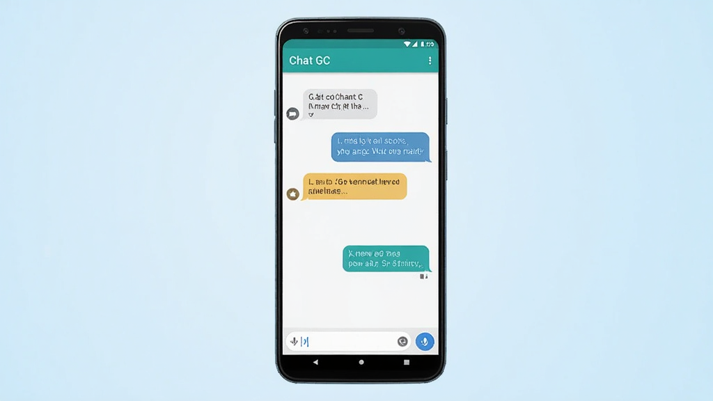 һ��չʾ Chat GC ������������ֻ�����ͼ������������һ��������׿�ֻ�����Ļ����ʾ Chat GC �ĶԻ�������棬�������������ơ�Chat GC�����м����������Ե��������ݣ��ײ���������������ť������Ϊǳ��ɫ���䣬�����ɾ���ϸ�����������ʸ��壬�޶���Ԫ��