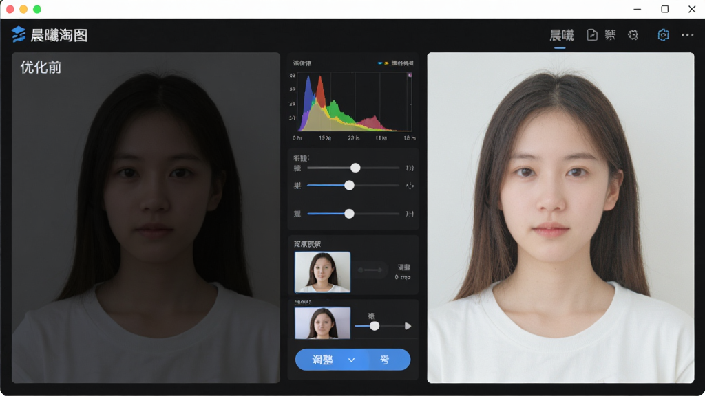 一张AI生成的软件功能展示图,画面展示