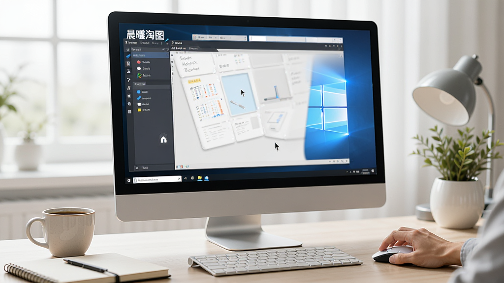 一张AI生成的软件操作场景图,画面展示