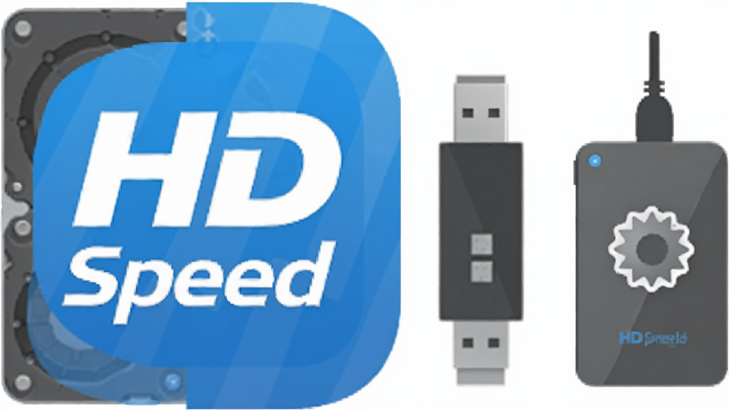 һ�� HD Speed ��������ִ洢�豸��ϵ�ʾ��ͼ������Ϊ����ͼ����Ӳ�̡�U�̡��ƶ�Ӳ�̲���չʾ�����ֺ������У��Ű��࣬���Ϊ��ƽ��ͼ����ƣ�ϸ�ڰ�����ɫ����ͼ�ꡢ��ɫ�豸��������ɫ���������ʸ��壬�ɾ����޶���Ԫ��