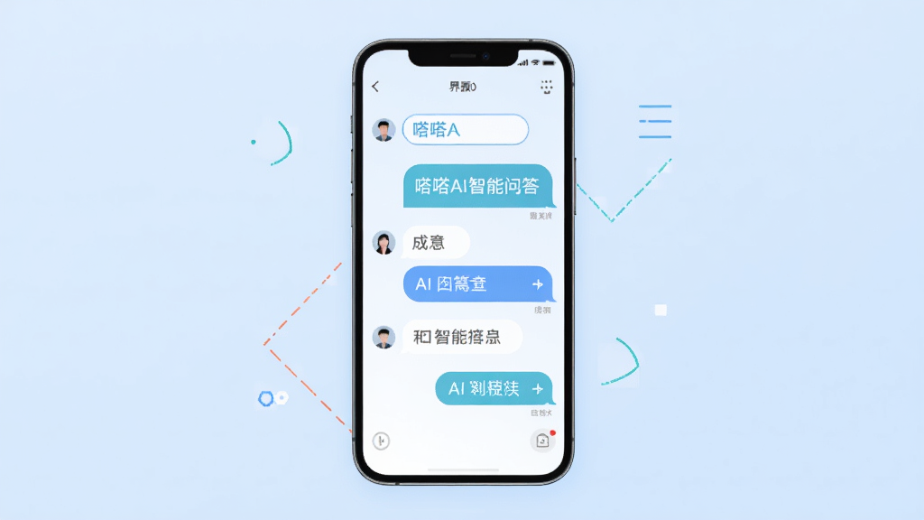 ��AI�����ʴ����չʾͼ����������Ϊ�ֻ���Ļ����Ļ����ʾ�Ի����ݣ��û��������AI�ظ��������У�����Ϊ���ǳ��ɫ�����������ִ����ֻ���Χ��׺��������װ�����������廭���������ɾ�������Ԫ�أ�ͼƬ�в������κ����֡�