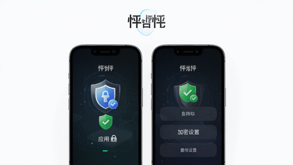怦怦隐私安全功能展示图,主体为手机屏幕显示应用锁和加密设置界面,布局居中,排版整齐,风格科技感与安全感并存,细节包括盾牌图标和绿色安全标识,画面中出现