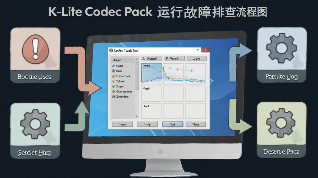 K-Lite Codec Pack ���й����Ų�����ͼ�������ǵ�����Ļ����ʾ��Codec Tweak Tool���߽��棬�Ա��п�ͨ���Ĺ���ͼ�꣨���̾�š����֣�������Ϊ���ҽṹ�����Ϊ��ƽ����Ϣͼ��ϸ�ڰ��������Ĳ����ͷ����͵���ɫ���������ֱ�ע������Ϊ���壬�ɾ��޶���Ԫ�ء�