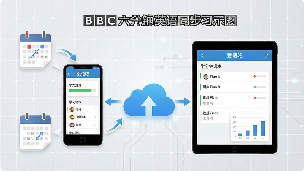 �����BBC������Ӣ��ѧϰ����ͬ��ʾ��ͼ����������Ϊ�ֻ���ƽ���豸ͨ���ƶ�ͼ�����ӣ���Ļ��չʾѧϰ�����������ʱ��б�������Ϊǳ��ɫ�Ƽ������񣬷�����ִ���ϸ�ڰ���ͬ����ͷ��������ǡ�����ͼ�������������ɾ����޶���Ԫ��
