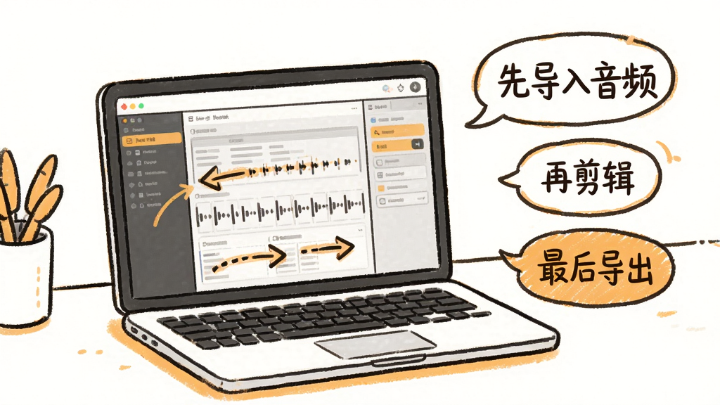Music Editing Master ���ֲ���ָ�ϲ廭������չʾһ̨�ʼǱ�������Ļ����Ļ����ʾ������������Ͳ���ָ����ͷ���Ա����ֻ������ʾ����д��