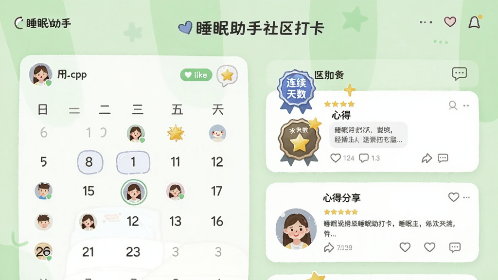 ˯������������ҳ�棬����չʾ˯�������������������棬�����û�˯�ߴ������������������¡��ĵ÷�����Ƭ������Ϊǳ��ɫ����ɫ�����������Ѻã�ϸ�ڰ���ͷ�񡢵���ͼ�ꡢ�������ݣ����ʸ��壬�ɾ��޶���Ԫ��