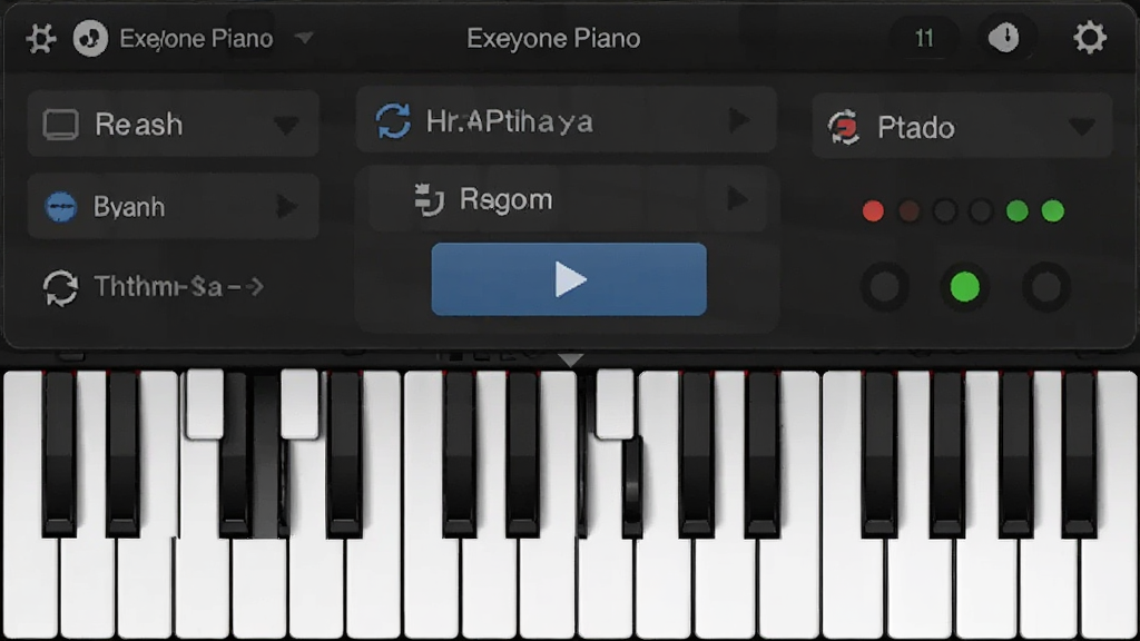 һ�� Exeyone Piano ����������๦����ʾ��ͼƬ�����������ǽ���ѡ��������ټ�ͬʱ���֣��������½ṹ���Ű���գ����Ϊ���������������ϸ�ڰ����������ơ����Ű�ť������ָʾ�ƣ����������ɾ��޶���Ԫ��