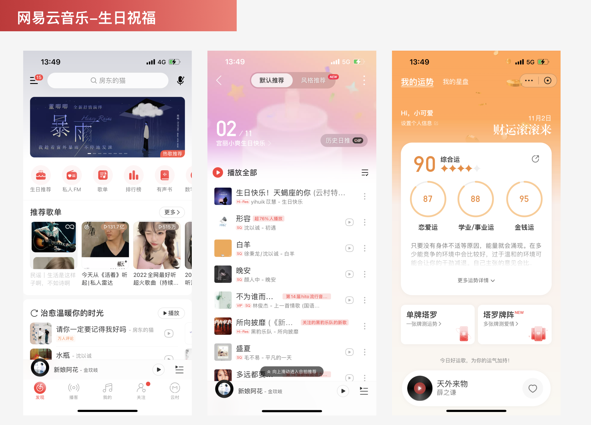 网易云看看你生日那天的福气测试在线官方版 手机端测试结果页面