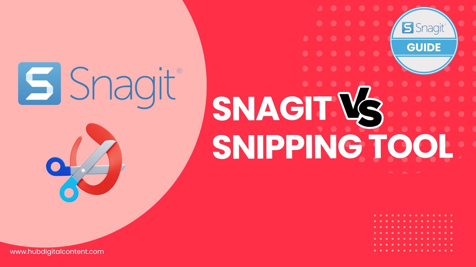 Snagit截图录屏软件滚动截图和录屏模式选择示意图