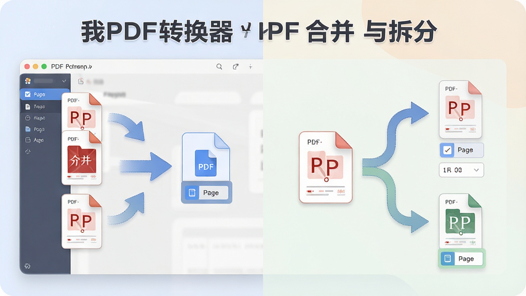 һ��չʾ����PDFת����PDF�ϲ����ֹ��ܵ�ͼƬ������Ϊ���������ж��PDF�ļ��ϲ�Ϊһ���ļ��Լ�һ��PDF�ļ����Ϊ����ļ���ʾ��ͼ������Ϊ���ҶԱ�չʾ���Ű�Գƣ����Ϊ���Բ������磬ϸ�ڰ����ϲ���ͷ����ּ�ͷ��ҳ��ѡ��򣬻��ʸ��壬�ɾ����޶���Ԫ��