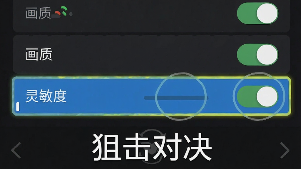 一张展示手机游戏设置界面的截图风格图片,画面中有多个选项开关,其中