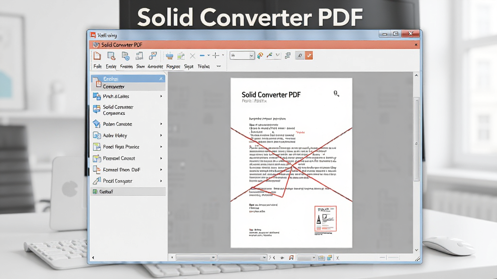 һ��չʾSolid Converter PDF����������ĸ���ͼƬ�������������������ڣ������ʾ���ܵ��������Ҳ�ΪPDF�ļ�Ԥ�����򣬴����Ϸ�����Ŀ���������ơ�Solid Converter PDF��������������İ칫���棬��������רҵ�������������ɾ��޶���Ԫ��