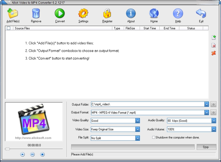 Allok Video To Mp4 Converter{package_version_name} ��ƵתMP4����