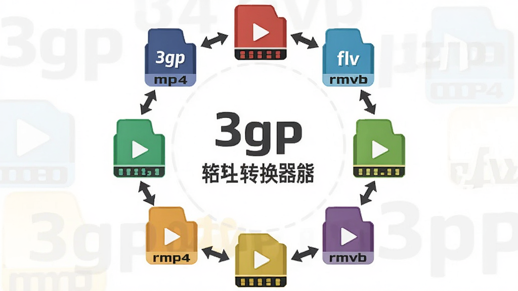 һ��չʾ3gpת��mp4/flv/rmvb/3gp��ʽת�������ʽ��ת���ܵ�ͼƬ������Ϊ�����Ƶ��ʽͼ��Χ�������������У�����ΪԲ�λ���ʽ���Ű�Գƣ����Ϊ��ƽ���廭�磬ϸ�ڰ���3gp��mp4��flv��rmvb�ȸ�ʽ��ʶ��˫���ͷ�������������ɾ����޶���Ԫ��