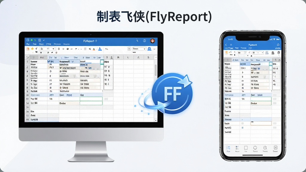 һ��չʾ�Ʊ�����(FlyReport)�ڵ������ֻ�˫��ͬ��ʹ�ó�����ͼƬ���������Ϊ������Ļ��ʾ�����Ҳ�Ϊ�ֻ���Ļ��ʾͬһ�����м���ͬ��ͼ�����ӡ��Ű�������ҶԳƹ�ͼ�����Ϊ�Ƽ���Լ���ϸ���������豸�߿��¡���Ļ����������ͬ��ͼ����ж��У���ɫ�����׻�Ϊ��������Ϊ����2K������ɾ��޶���Ԫ�أ�ͼƬ�д������֡��Ʊ�����(FlyReport)��