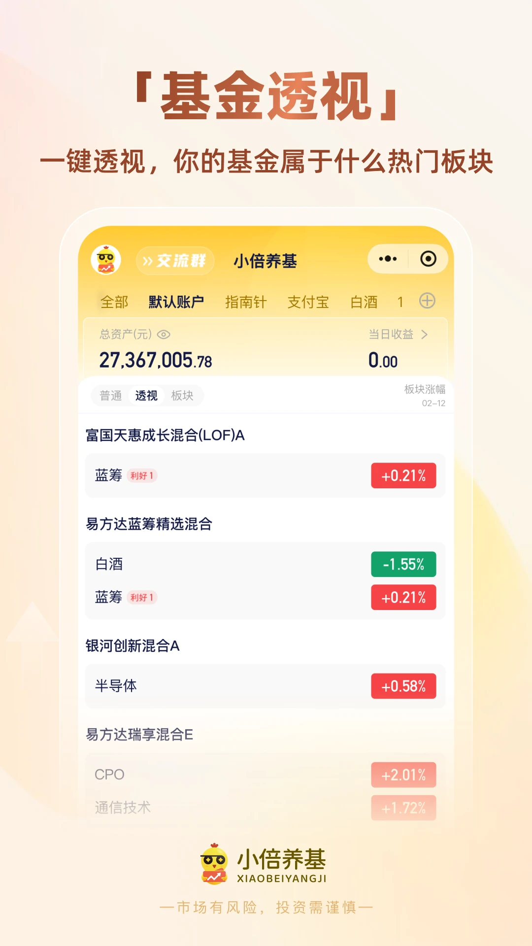 小倍养基3.9.2 基金估值助手 小倍养基3.9.2 基金估值助手