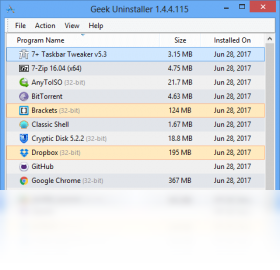 ����ж��Geek Uninstaller1.4.7.142 ��ɫж������