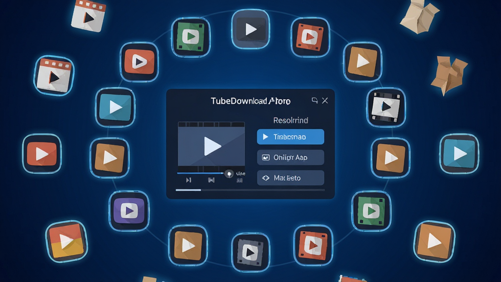 TubeDownload��������չʾͼ����������Ϊ��Ƶ��ʽ��ֱ���ѡ����壬��Χ���ƶ�����Ƶ��ʽͼ�꣬���ֲ��÷���״���У��Ű��������򣬷��Ϊ��ƽ���Ƽ��У�ϸ����ͼ�����΢����ߣ�����Ϊ����ɫ���䣬���ʸ��壬�ɾ����޶���Ԫ��