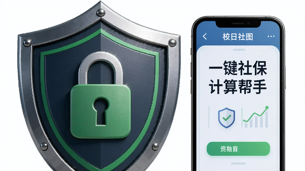一张AI生成的盾牌与手机组合图,盾牌上显示锁形图标,手机屏幕显示